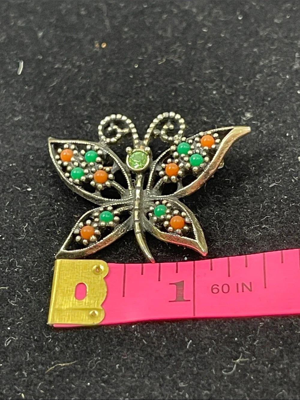 08.10.26-2 Sarah Coventry Wings of Fashion Butterfly Brooch 1974